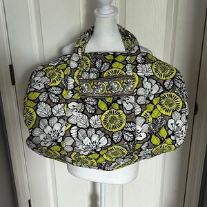 Vera Bradley citron print large duffle bag